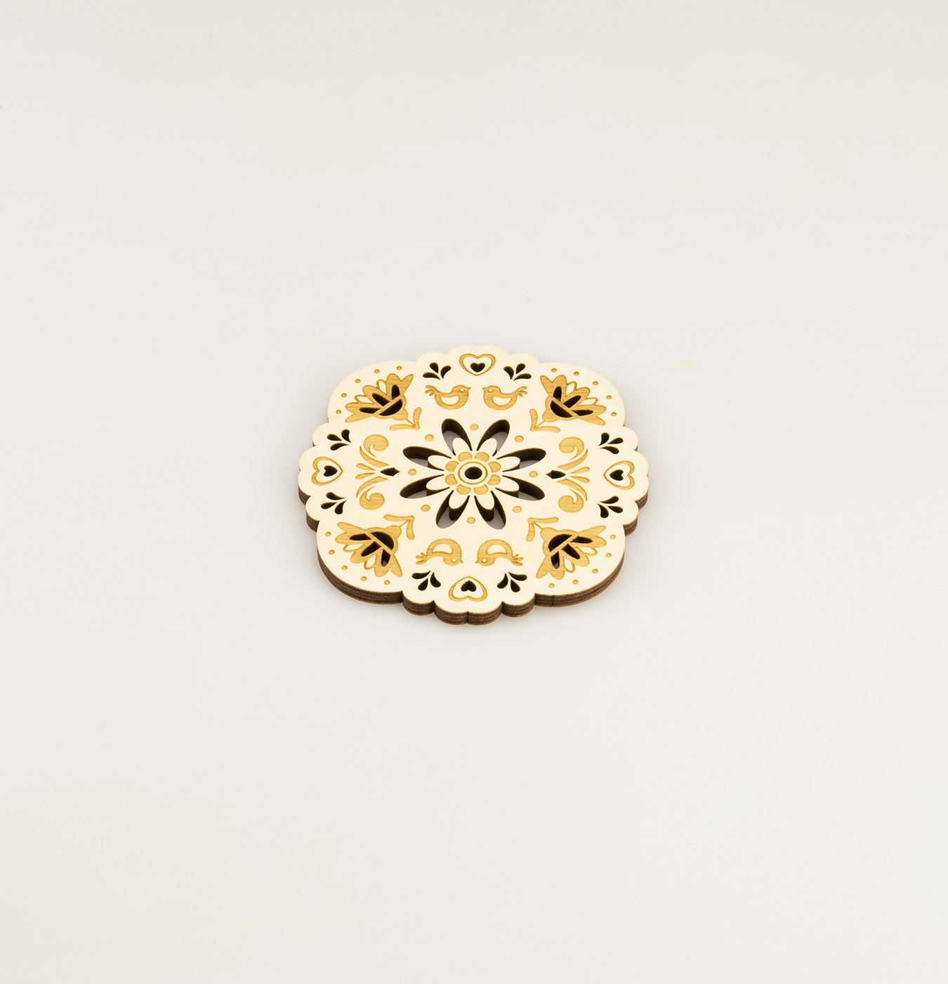 Set sottopiatto, sottopentola e sottobicchiere in legno