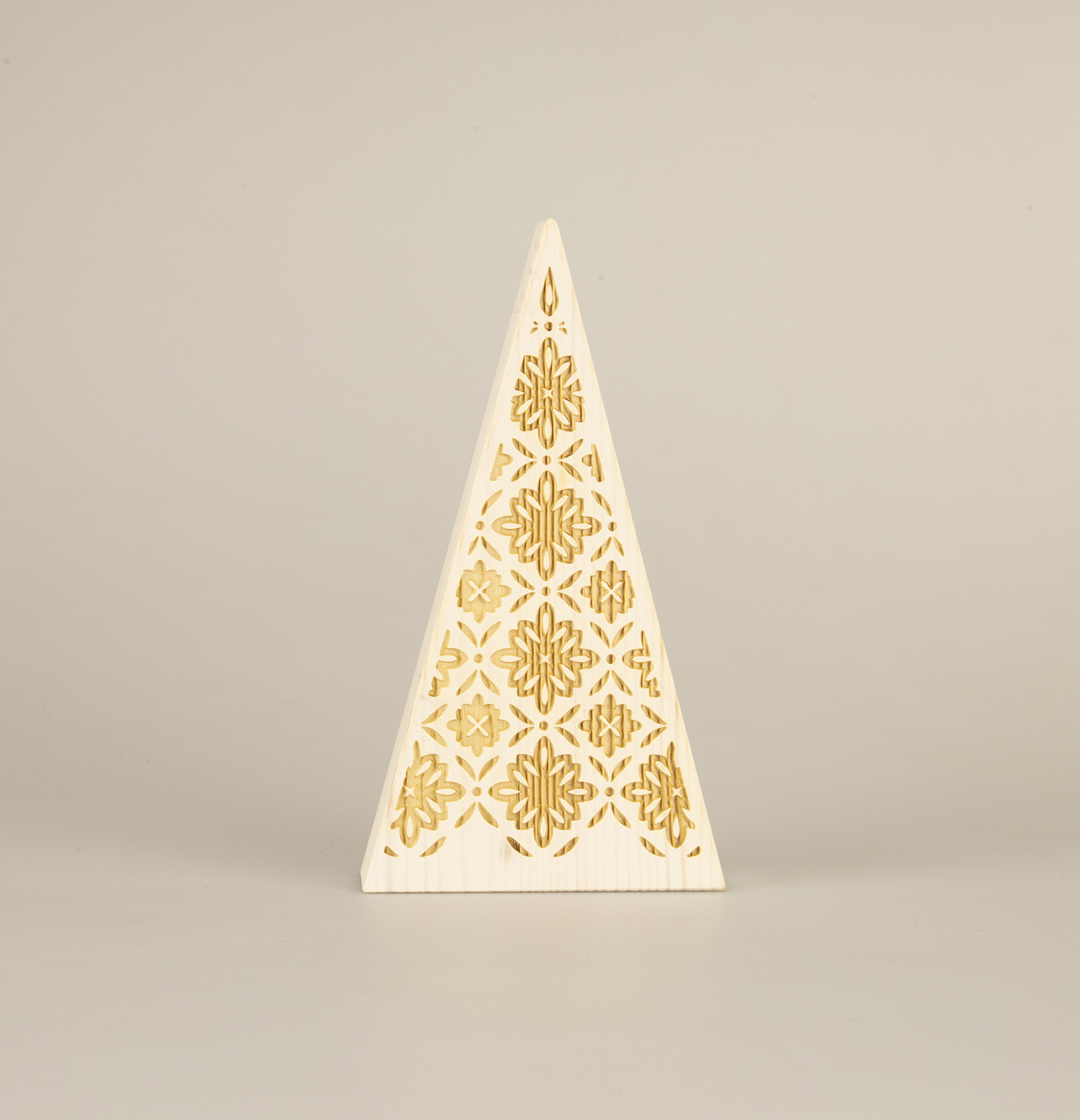 Decorazione natalizia da appoggio a forma di albero
