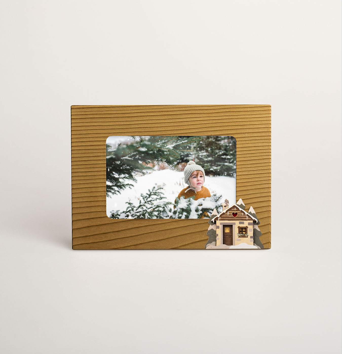 cornice portafoto in legno