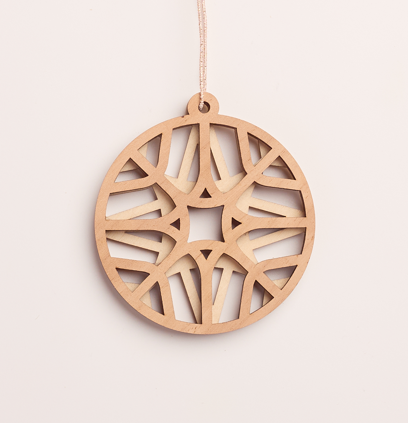 addobbo in legno per l'albero di Natale