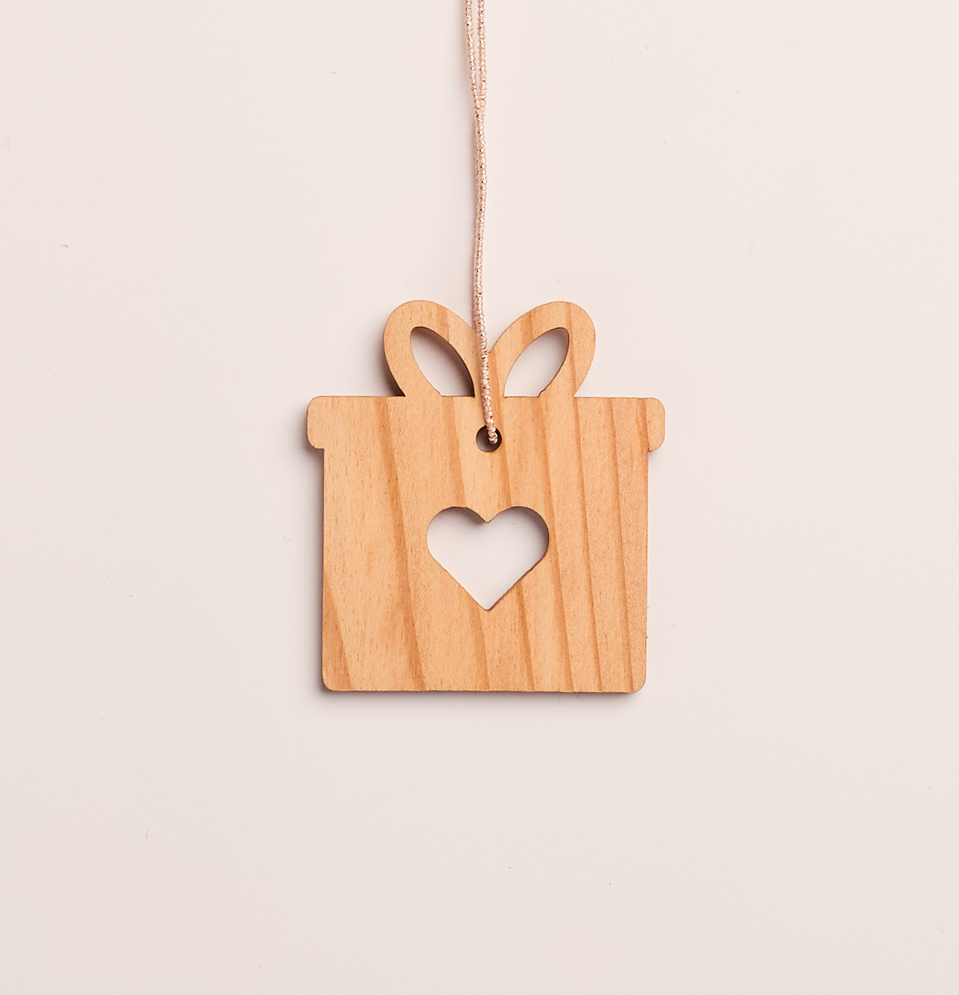 addobbo in legno per l'albero di Natale