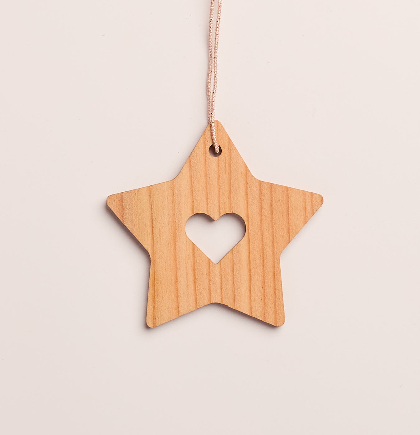 addobbo in legno per l'albero di Natale