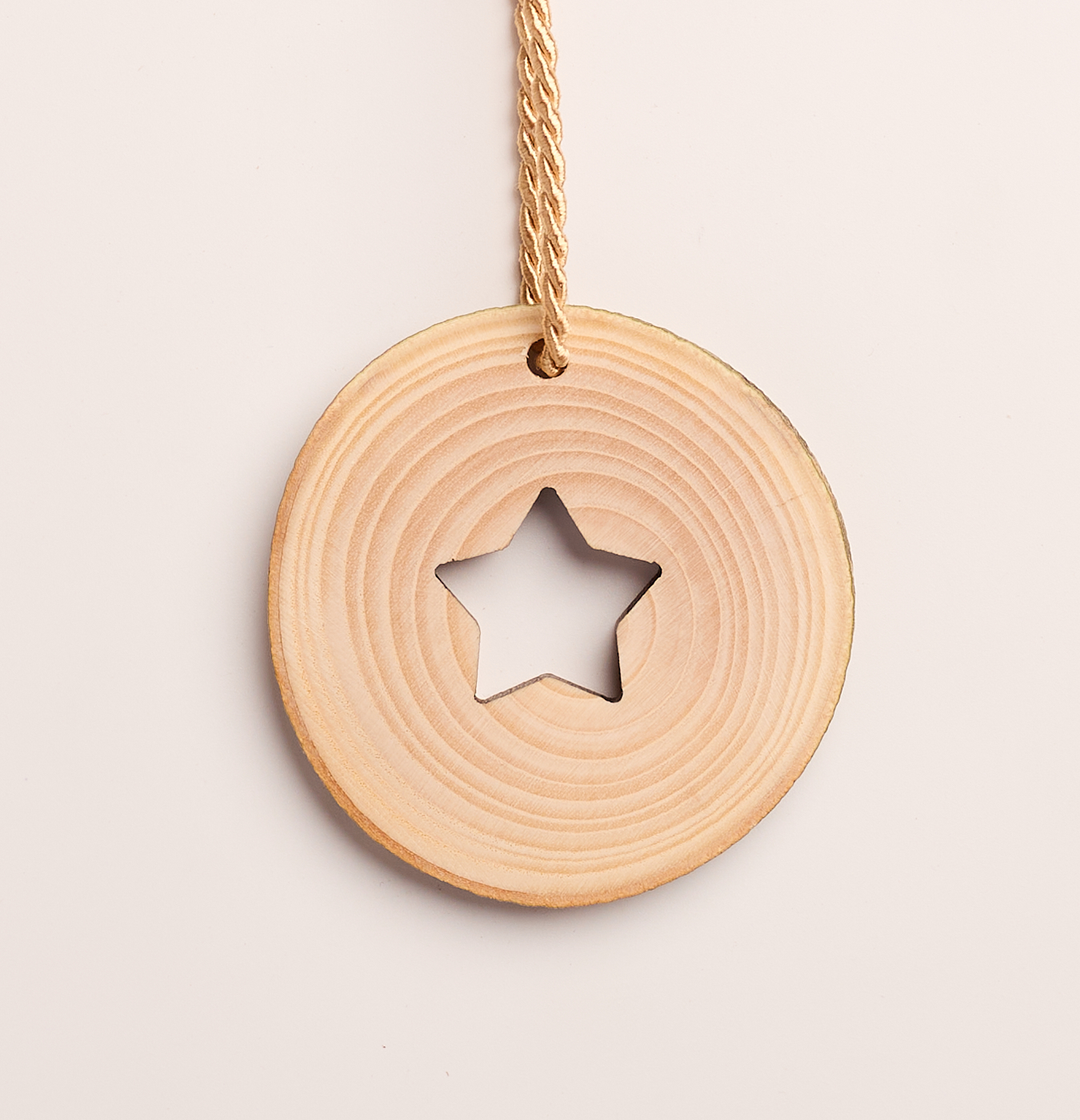 addobbo in legno per l'albero di Natale