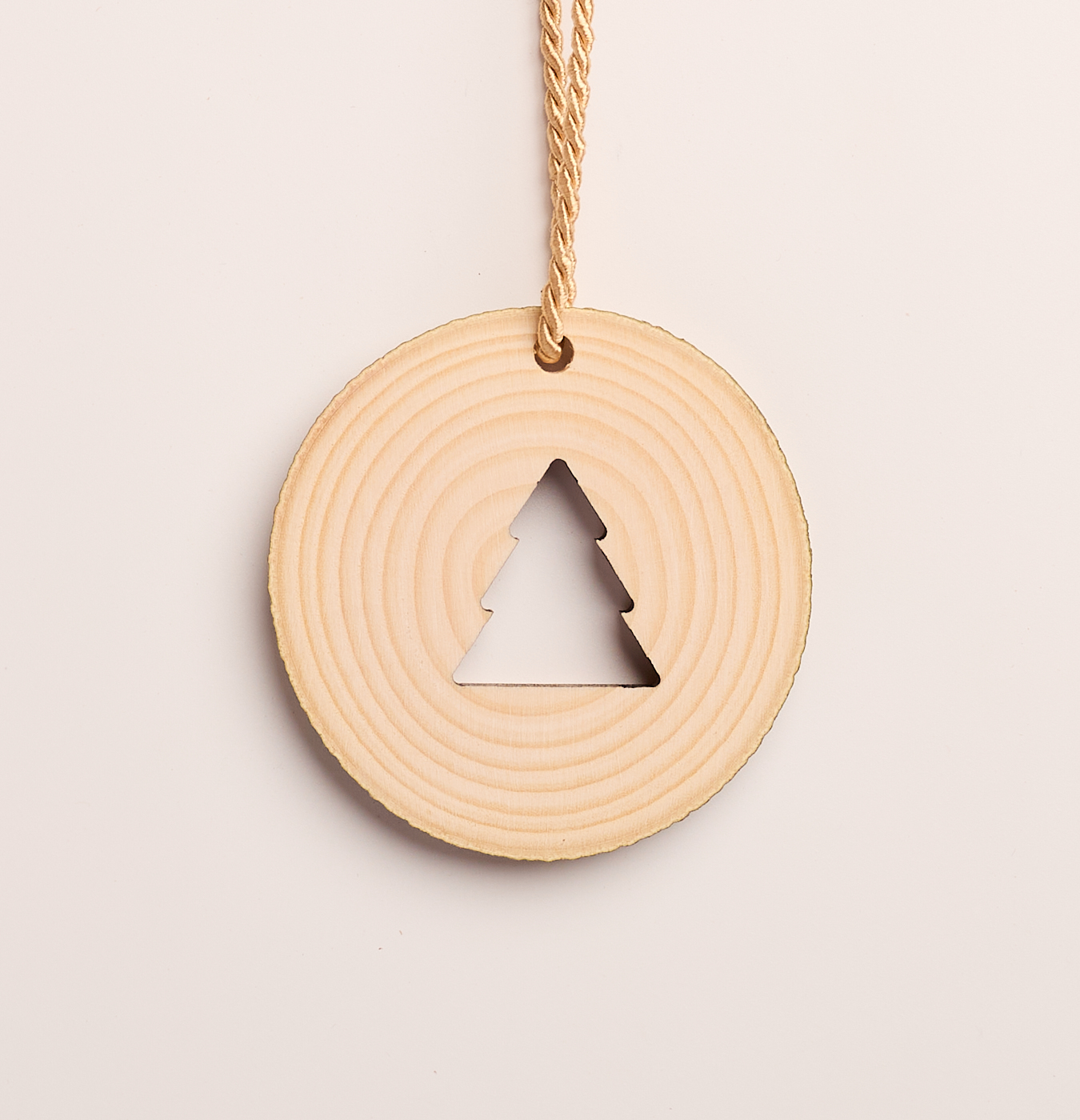 addobbo in legno per l'albero di Natale