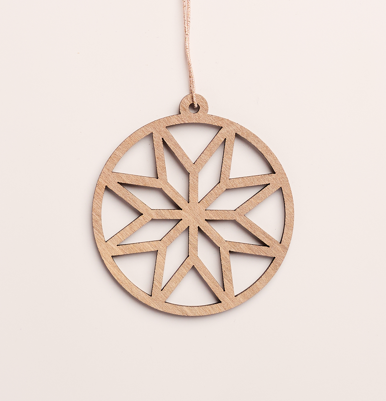 addobbo in legno per l'albero di Natale