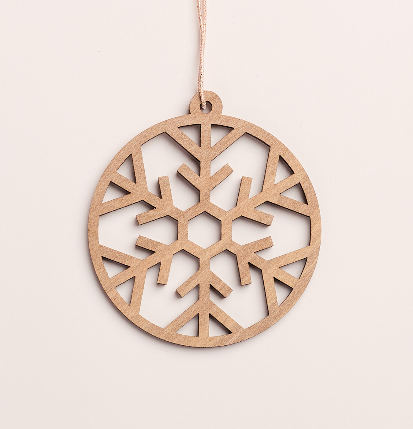 addobbo in legno per l'albero di Natale