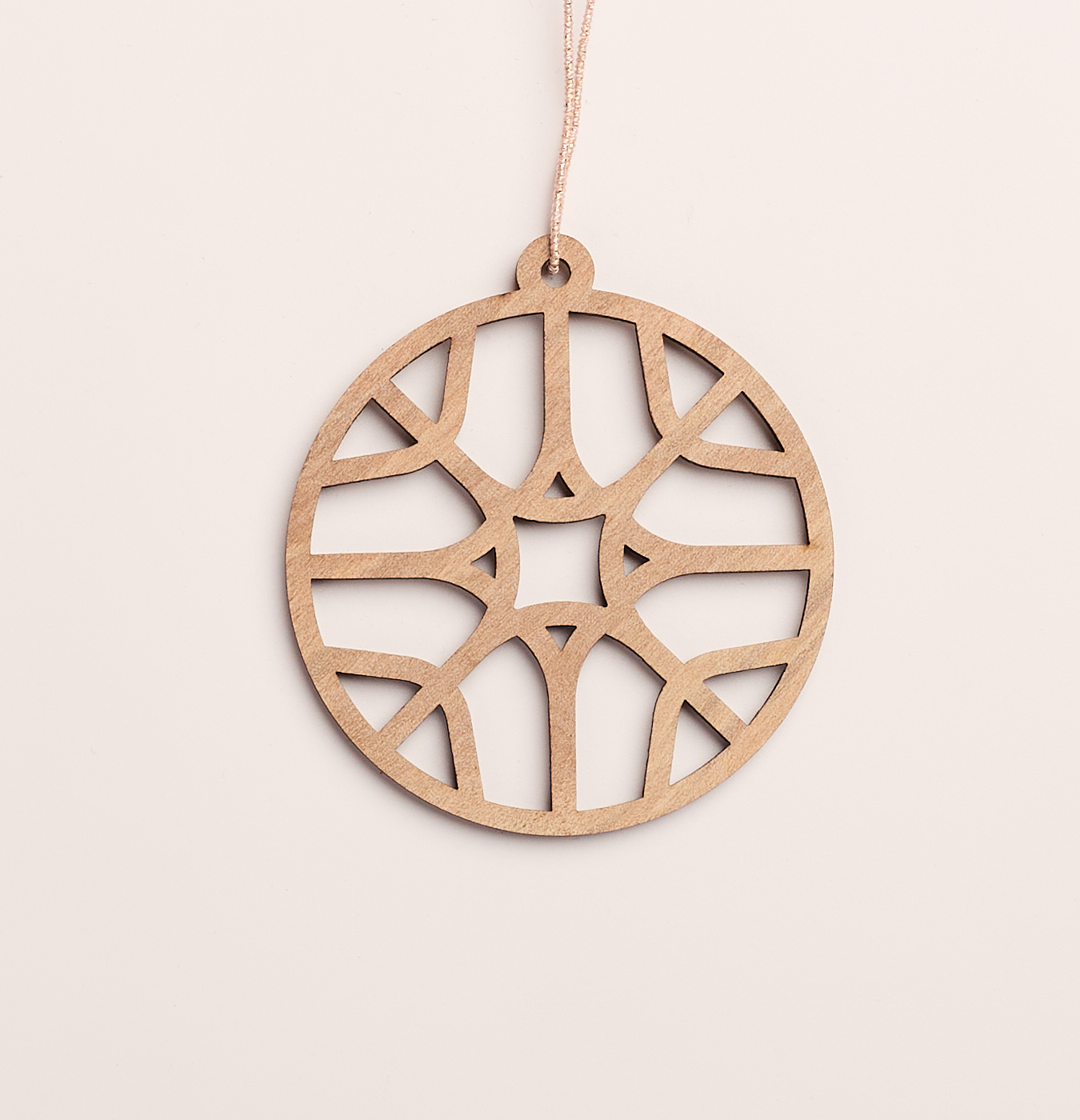 addobbo in legno per l'albero di Natale