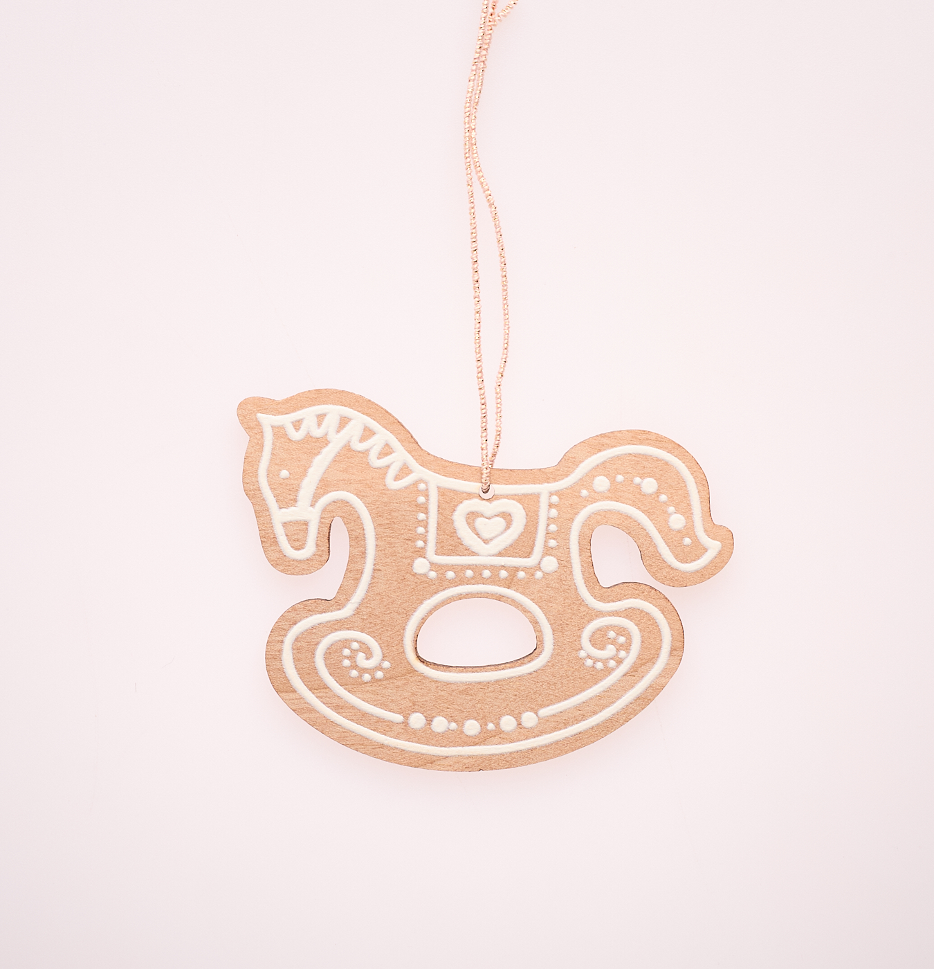 addobbo in legno per l'albero di Natale