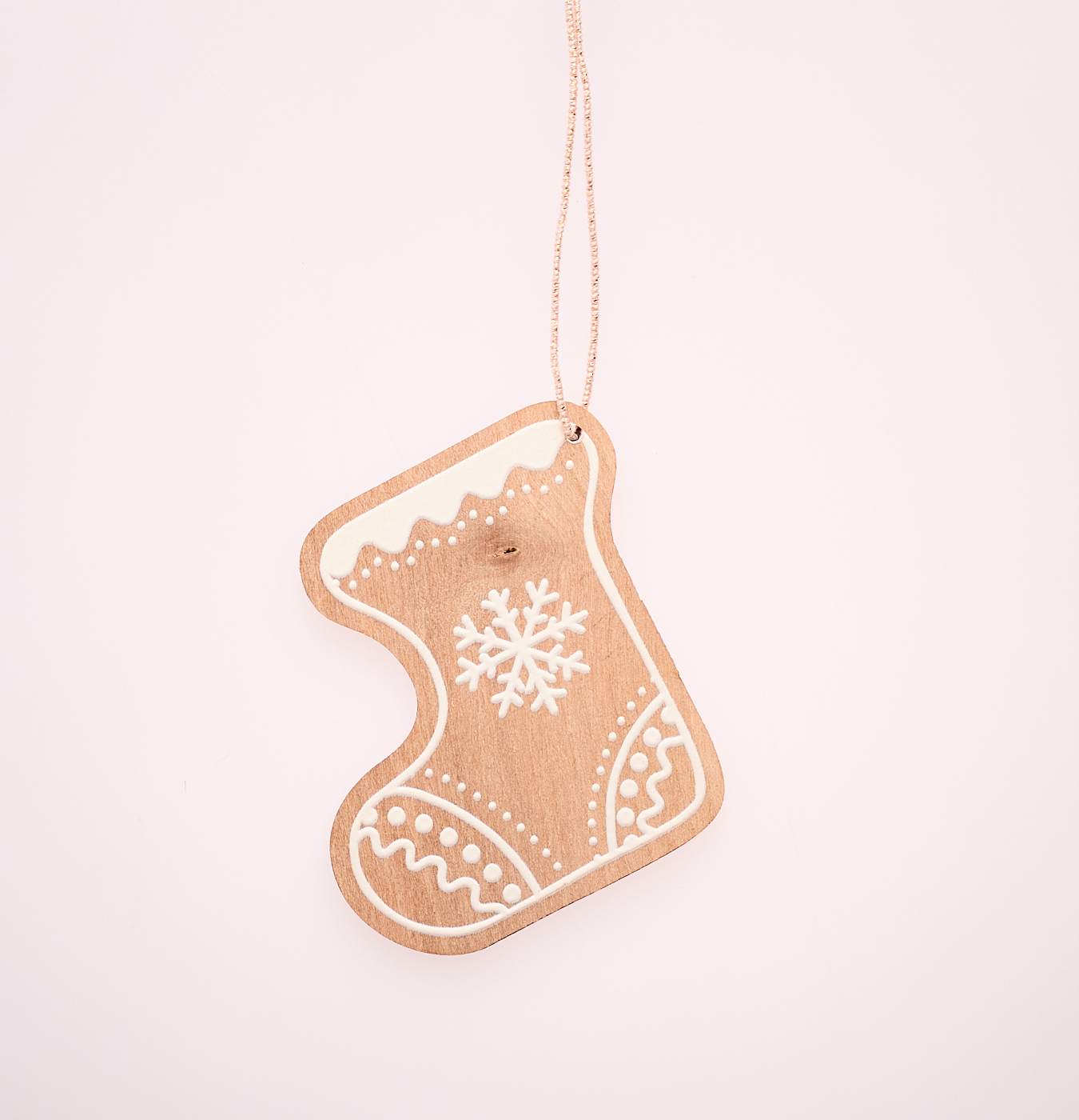 addobbo in legno per l'albero di Natale