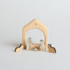 presepe in legno di faggio