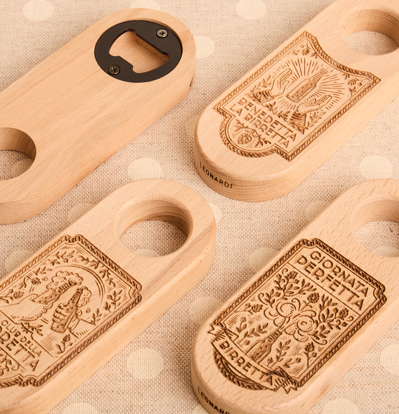 Cavatappi Handy con incisione simpatica birretta