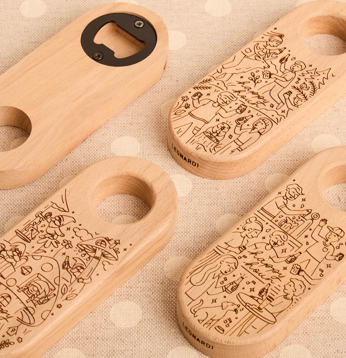 Cavatappi handy con grafica happy hour