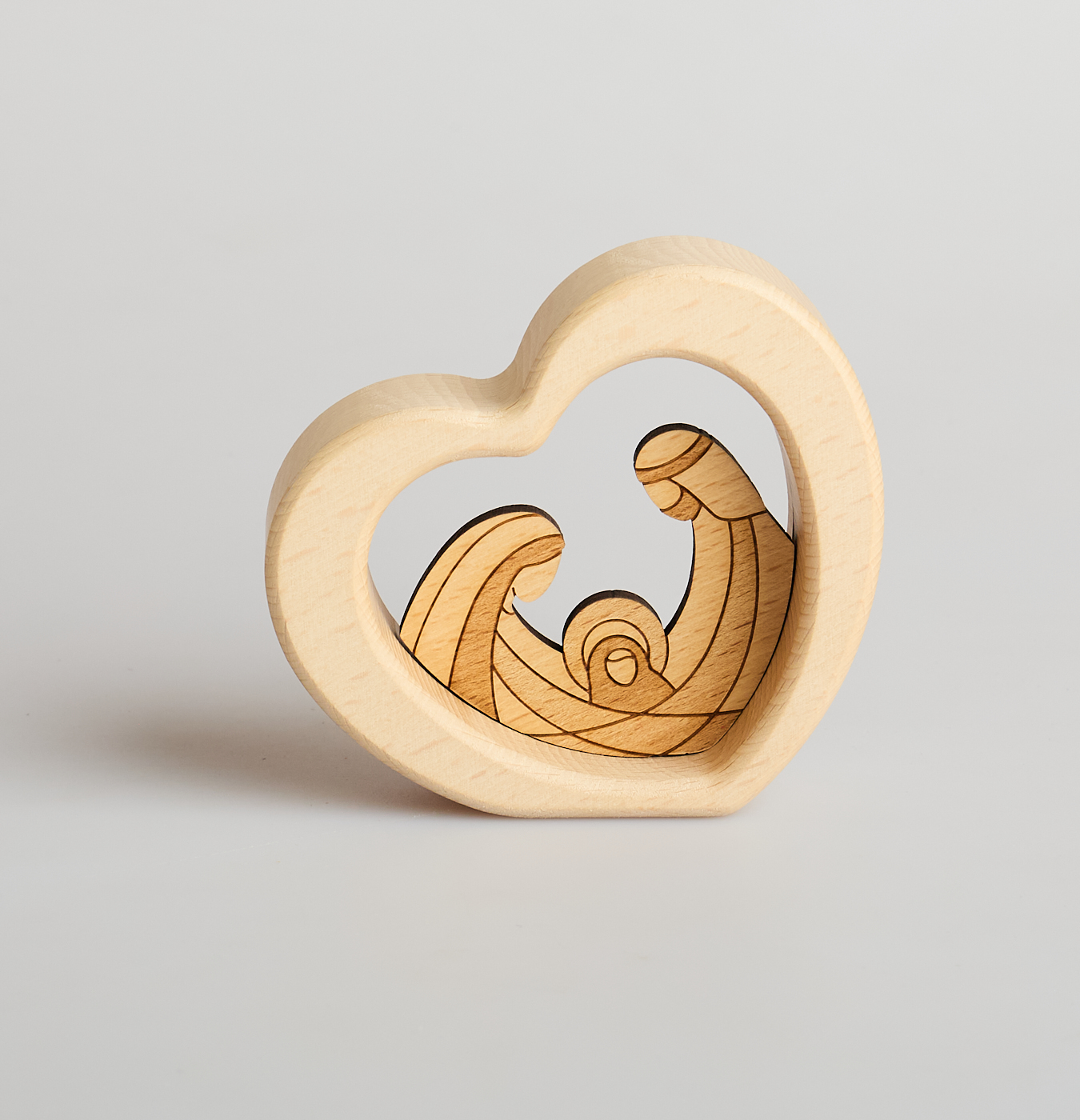 presepe in legno di faggio