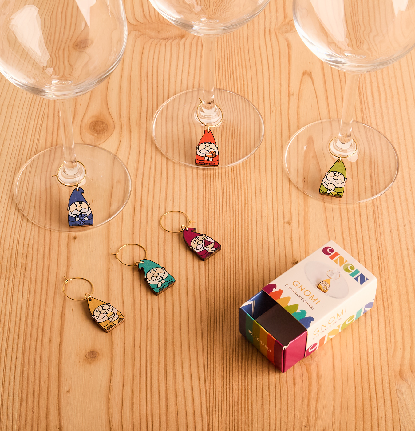 segnabicchieri cincin gnomi