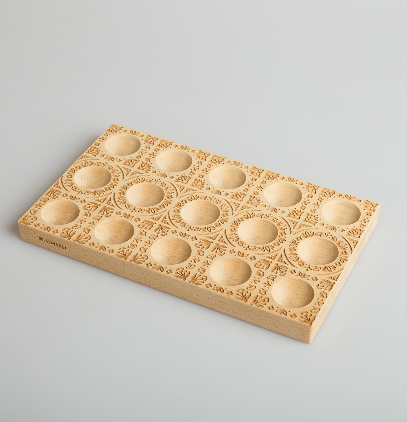 stampo in legno per ravioli fiori