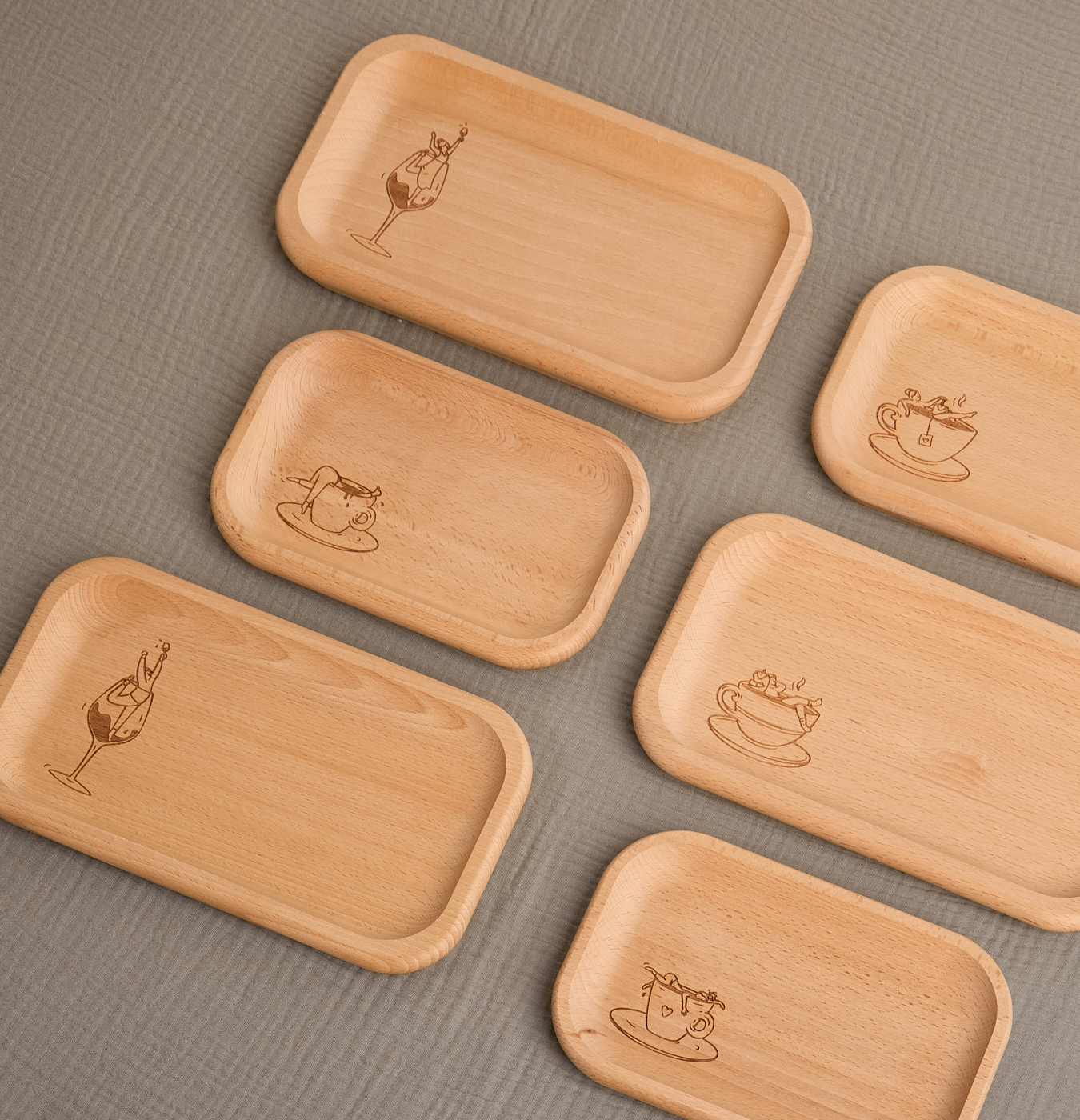 vassoio in legno di faggio mood blend