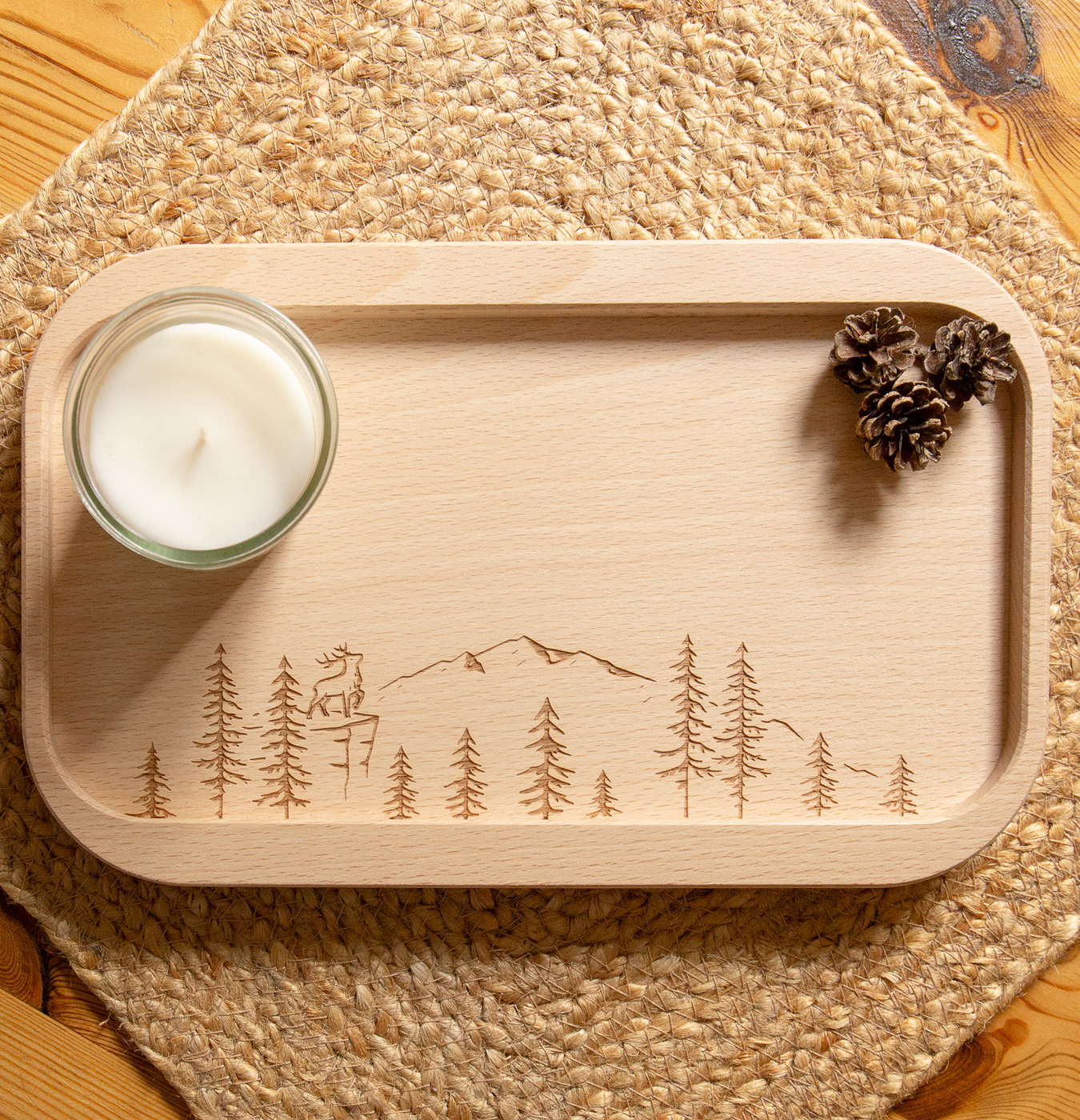 vassoio in legno di faggio panorama