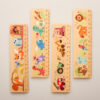 righello in legno stampato colorato per bambini